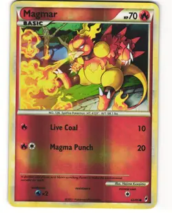 Magmar Reverse Holo Pokemon TCG Call of Legends 62/95 LP - Image 1