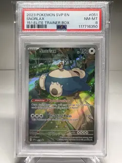 Snorlax 051 Holo SVP Scarlet And Violet 151 Promo NM Pokemon TCG - Image 1