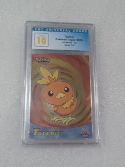 2003 TOPPS POKEMON ADVANCED #82 TORCHIC FOIL CGC 10 PRISTINE RETIRED LABEL POP 1 - Image 2