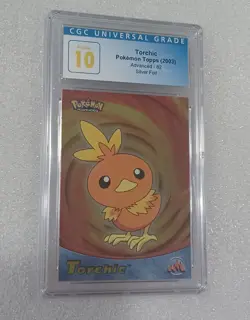 2003 TOPPS POKEMON ADVANCED #82 TORCHIC FOIL CGC 10 PRISTINE RETIRED LABEL POP 1 - Image 4