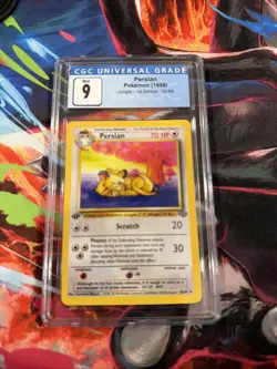 CGC MINT 9 Pokemon Persian 42/64 1999 Jungle 1st Edition - Image 1