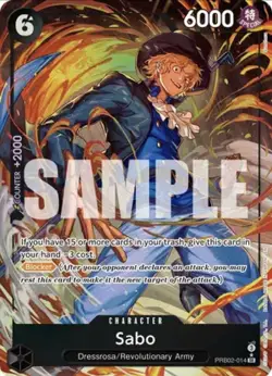 One Piece - PRB02-014 - Sabo - Alt Art ENG - Image 2