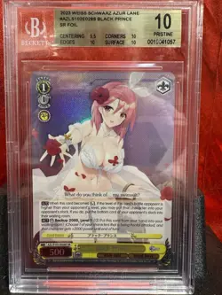 2023 Weiss Schwarz Azur Lane Black Prince #AZLS102E028S SR BGS 10 - Image 1