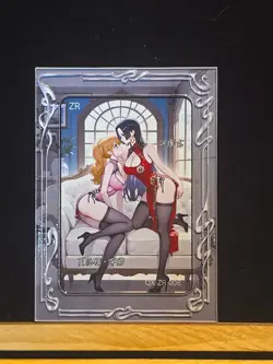 🔥 RARE Goddess Story TCG Waifu Card ZR Rarity | METAL Construction | Nami &Boa - Image 1
