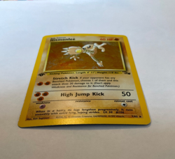 Hitmonlee 7/62 Fossil Holo Pokemon Card Near Mint First Edition Holofoil - Image 2