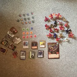 Large Lot of Bakugan Figures, Cores, and Cards. - Image 1