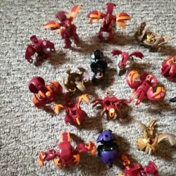 Large Lot of Bakugan Figures, Cores, and Cards. - Image 4