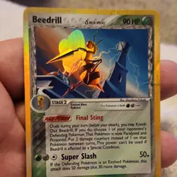 Pokemon Beedrill Stage 2 Insect 90 HP Holo Delta Species Super Slash 50+ Card - Image 1