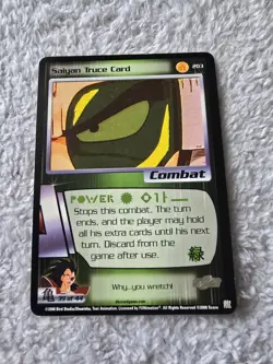DBZ Dragon Ball Z Saiyan Truce Card 203 CCG Limited Saiyan Saga MP - Image 1