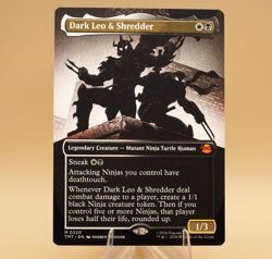 Dark Leo & Shredder | 220 | Mythic | Borderless | Regular | TMNT | MTG - Image 1