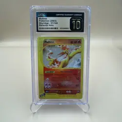 2003 Pokemon Skyridge Moltres Reverse Holo Foil 21/144 E Series CGC 10 Pristine - Image 1