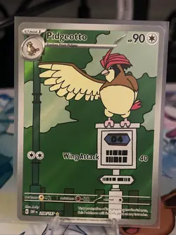 Pokemon TCG Holo Ultra Rare Pidgeotto 208/197 Obsidian Flames NM Near Mint - Image 3