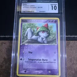 2007 POKEMON EX POWER KEEPERS #59/108 RALTS CGC 10 GEM MINT - Image 1