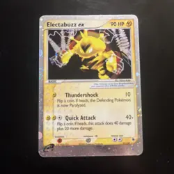 Pokemon TCG Electabuzz EX Ruby & Sapphire 97/109 holo ultra rare 2003 LP - Image 1