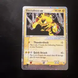 Pokemon TCG Electabuzz EX Ruby & Sapphire 97/109 holo ultra rare 2003 LP - Image 2