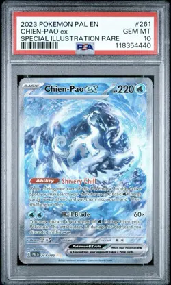 2023 POKEMON PAL EN-PALDEA EVOLVED SPECIAL ILLUSTRATION RARE CHIEN-PAO EX PSA 10 - Image 1