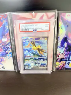 Pokemon TCG Zapdos ex PSA 9 202/165 Special Illustration Rare Holo - Image 1