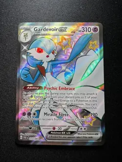 Pokemon Gardevoir ex SV: Paldean Fates 217/091 Ultra Rare Full Art Holo HP310 - Image 1