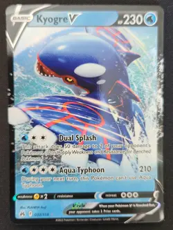 Kyogre V 037/159 Sword & Shield Crown Zenith Ultra Rare Holo Pokemon TCG 2023 NM - Image 1
