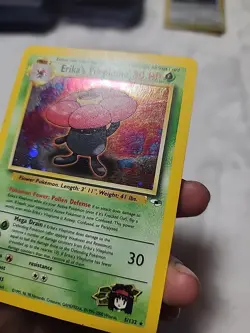 Pokemon TCG Erika's Vileplume Gym Heroes 5/132 Holo Unlimited Rare DAMAGED - Image 4