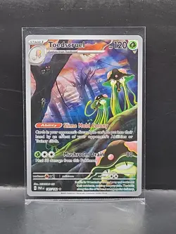 2023 Pokemon Paradox Rift Toedscruel Special Illustration Rare Holo 185/182 MINT - Image 1