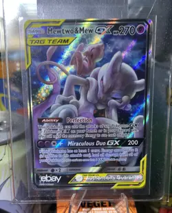 Pokemon Mewtwo & Mew GX Tag Team Holo - Image 1