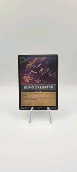 Disney Lorcana TCG: Strength of a Raging Fire 201/204 Rare -Cold Foil - NM - Image 1