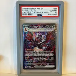 Pokemon TCG Paldean Fates Charizard EX Card 234/091 SIR, PSA 10 - Image 1