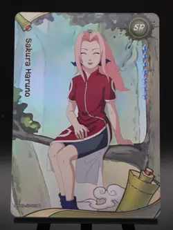 Sakura Haruno NRV01-SR-013L2 English Naruto Kayou Card Heavens Scroll NM - Image 1
