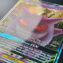 Gengar & Mimikyu GX 53/181 Holo Rare Tag Team Up MP+ Pokemon Card - Image 2