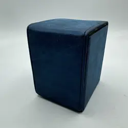 Ultra Pro MTG Alcove Flip Top Deck Box Blue Suede - Image 1