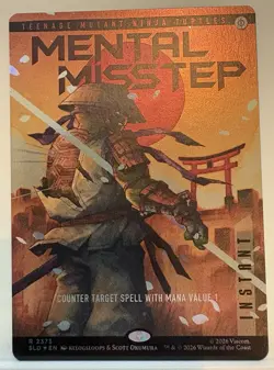 🌟 Mental Misstep FOIL MTG TMNT Secret Lair 🌟 - Image 1