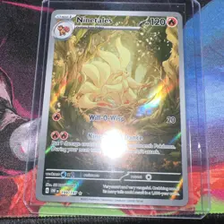 Pokemon Obsidian Flames Ninetales 199/197 Near Mint S&V IR Gradeable NM - Image 3