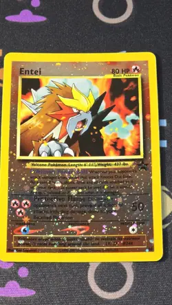 Entei Swirl HOLO Promo 34 LP PF Pokemon WOTC 1999 - Image 1
