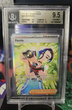 2024 Pokemon SV Twilight Masquerade Perrin #220/167 BGS 9.5 - Image 1