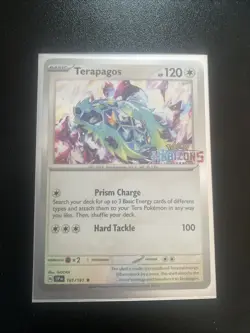 Terapagos 161/191 Surging Sparks Horizons Stamped Promo Holo Pokemon TCG 2024 NM - Image 1