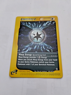 Pokemon Warp Energy 147/147 Aquapolis Regular Uncommon - Some Edge Wear - Pics - Image 2