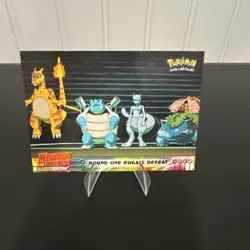 Pokemon TCG Round One Equals Defeat Topps Mewtwo Strikes Back #26 - Image 1