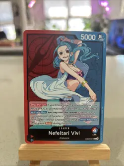 One Piece TCG Nefeltari Vivi EB03-001 Normal Leader Non Foil - Image 1