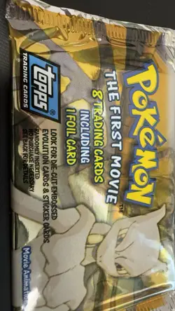 Topps Pokemon The First Movie 1999 Trading Card Pack 8 Cards Foil Mewtwo English - Image 3