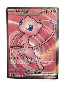 Pokemon Mew EX TCG Scarlet & Violet Full Art Holo Ultra Rare Card 193/165 NM - Image 1