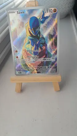 Pokemon TCG Sawk Illustration Rare Card White Flare, 130/086, S&V - Image 1