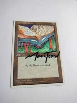 1995 Magic: The Gathering - 4th Edition Core Set Jayemdae Tome SIGNED! - Image 1