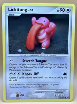 Lickitung 80/127 – Platinum (Yuka Morii Clay Art) - NM - 2009 Pokemon TCG - Image 1