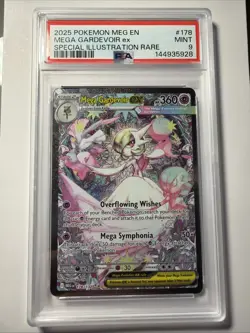 2025 Pokemon MEG EN Special Illustration Rare #178 Mega Gardevoir ex PSA 9 - Image 1