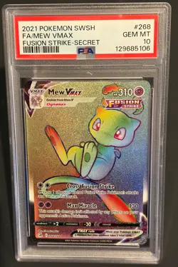 Pokemon Mew VMAX #268/264 SWSH: Fusion Strike PSA 10 GEM MINT - Image 1