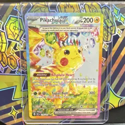 Pokemon Pikachu ex Special Illustration Rare Full Art Holo 238/191 Surging Spar… - Image 1