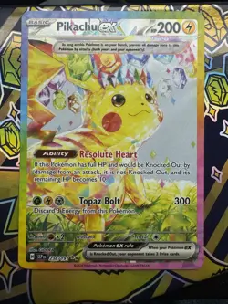 Pokemon Pikachu ex Special Illustration Rare Full Art Holo 238/191 Surging Spar… - Image 5