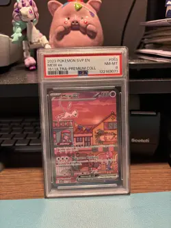 PSA 8 2023 POKEMON SVP EN-SV BLACK STAR PROMO #053 MEW EX 151 ULTRA-PREMIUM COLL - Image 1