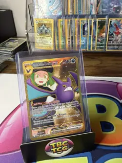 Pokemon TCG Team Rockets Crobat EX SV Hyper Rare Gold, 242/182, NM Condition - Image 1